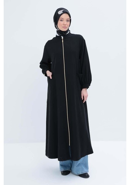 Siyah-Hakim Yaka Büyük Cepli Ferace