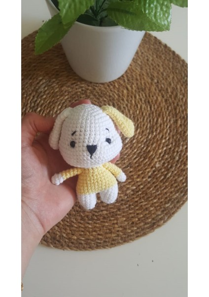 Amigurumi Sarı Oyuncaklar Penguen ve Köpek