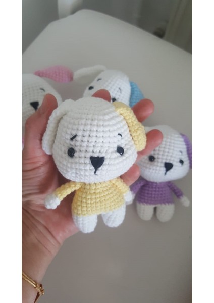 Amigurumi Sarı Oyuncaklar Penguen ve Köpek
