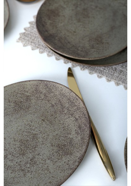 Mat Toprak Stella Pasta Tabağı 23 cm 6 Adet 20572 modelleri