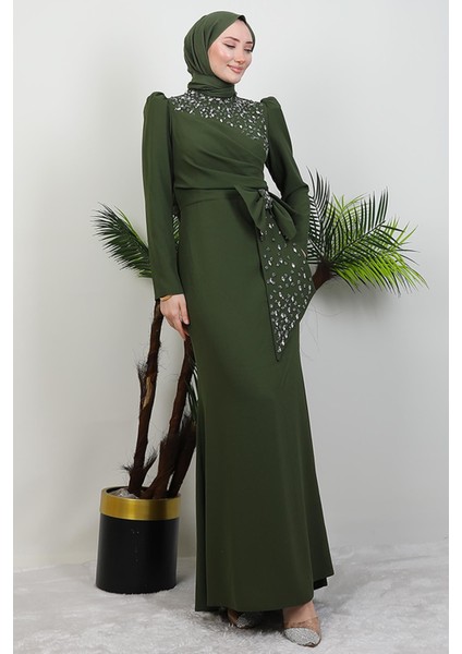 Safir Tesettür Elbise Haki fırsatları