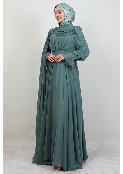 Karanfil Pelerinli Elbise Mint fiyatları