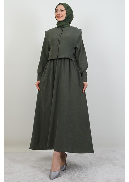 Ebra Modal Elbise Haki modelleri