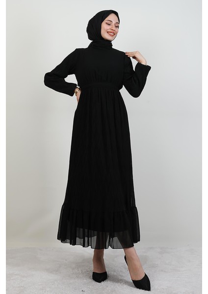 Pilisoley Şifon Elbise Siyah fırsatları