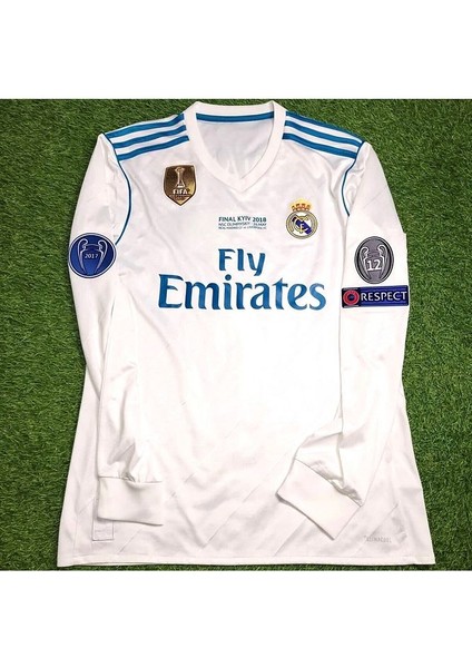 Cristiano R'onaldo 2018 Sezonu Kiev R.e.a.l. M.a.d.r.i.d. Retro Yetişkin FORMASI(WHITE)6534636345
