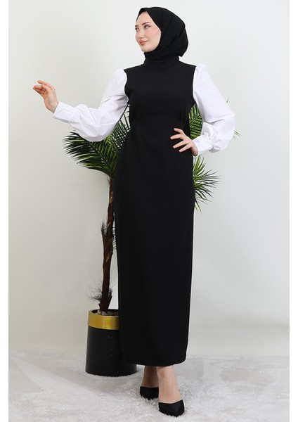 Ekin Tesettür Elbise Siyah