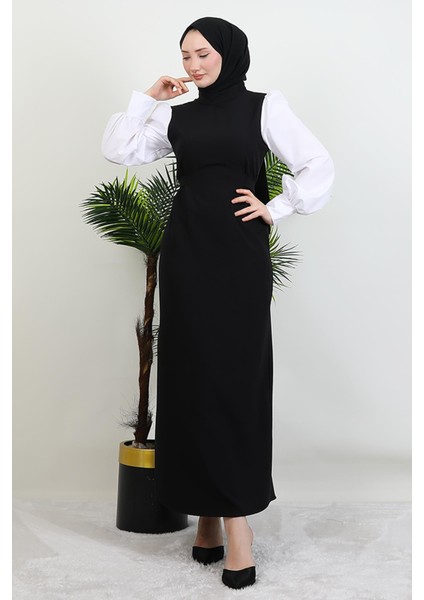 Ekin Tesettür Elbise Siyah fiyatları