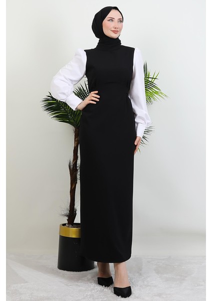 Ekin Tesettür Elbise Siyah modelleri