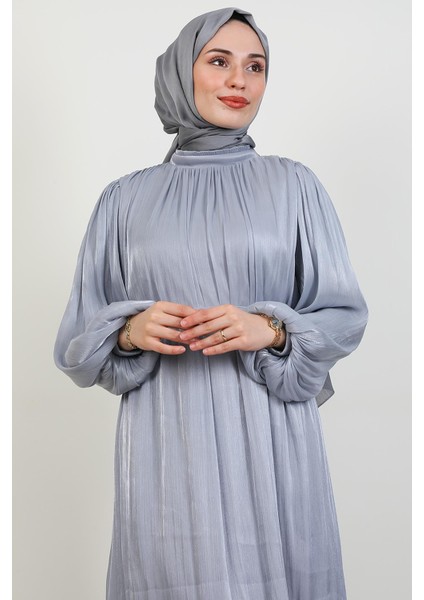 Lidya Tesettür Elbise Gri indirimleri