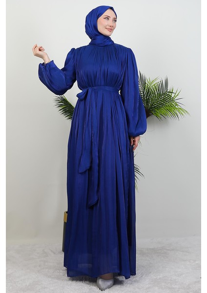 Matem Tesettür Elbise Gece Mavi