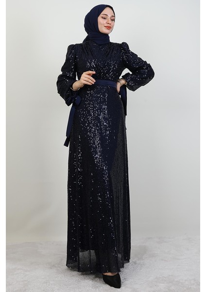 Göğsü V Drapeli Elbise Lacivert fiyatları