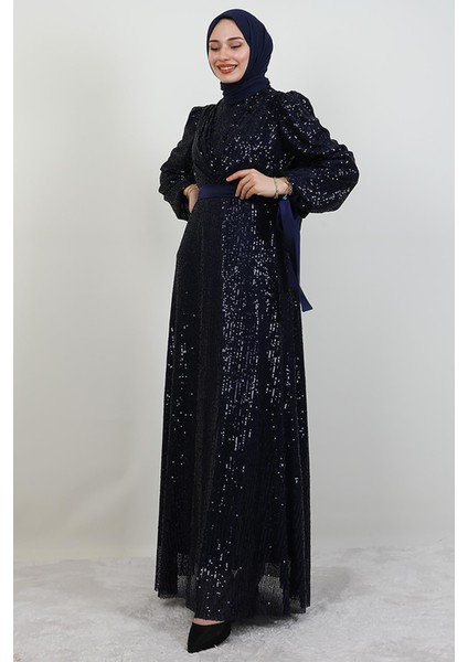 Göğsü V Drapeli Elbise Lacivert fırsatları