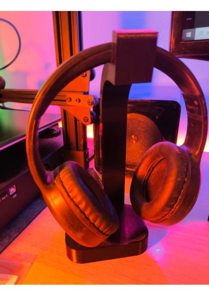 Gamer Kulaklık Standı – Siyah Renk, 23CM Yükseklik, Dekoratif ve Şık Tasarım