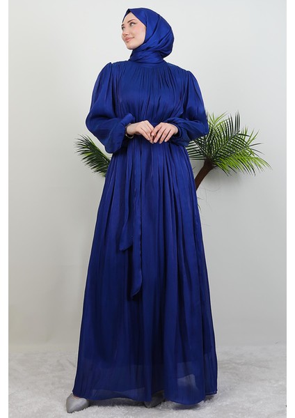 Matem Tesettür Elbise Gece Mavi modelleri