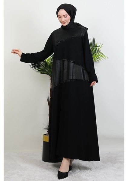 Asimetrik Detay Elbise Siyah fiyatları