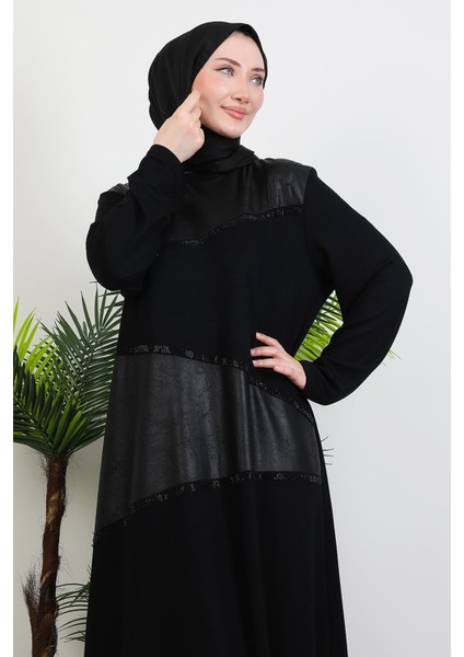 Asimetrik Detay Elbise Siyah indirimleri