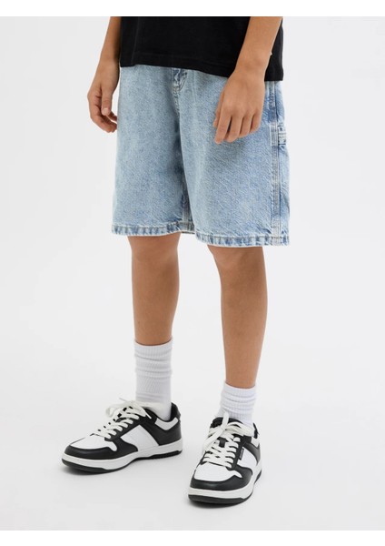 Jack&jones Jjıtony Jjcarpenter Erkek Çocuk Denim Şort 12277786