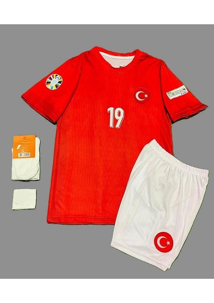 Kenan Yıldız Türkiye Milli Takımı Euro 2024 Deplasman Taraftar Çocuk Forması 4'lü Set