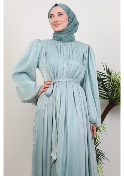 Matem Tesettür Elbise Mint indirimleri