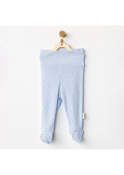 Jacquard Patikli Bebek Pantolon Blue