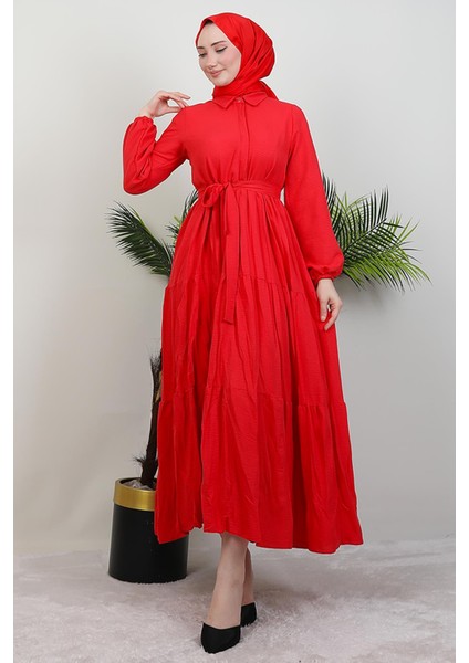 Evren Düğmeli Elbise Nar Çiçeği fiyatları