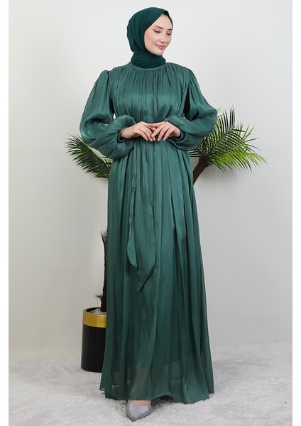Matem Tesettür Elbise Koyu Mint fırsatları