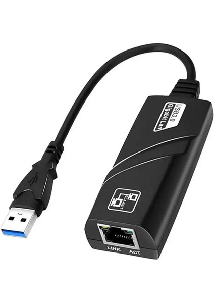 Harici Internet 1000 Mbps Gigabit Tip C USB 3.0 Kablolu Ağ Kartı USB RJ45 Lan Ethernet Dönüştürücü