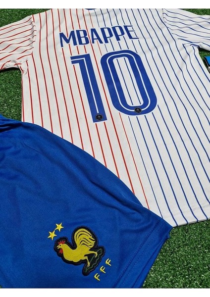 Fransa 2024/25 Yeni Sezon Kylian Mbappe Çocuk Forması 4'lü Set