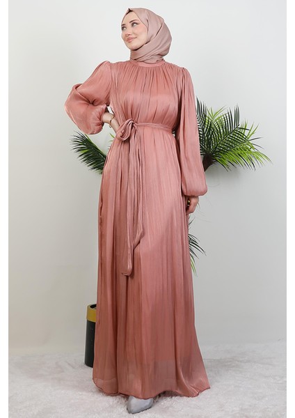 Matem Tesettür Elbise Pembe modelleri