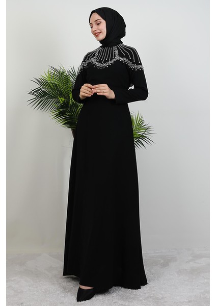 Nisan Taşlı Elbise Siyah fırsatları