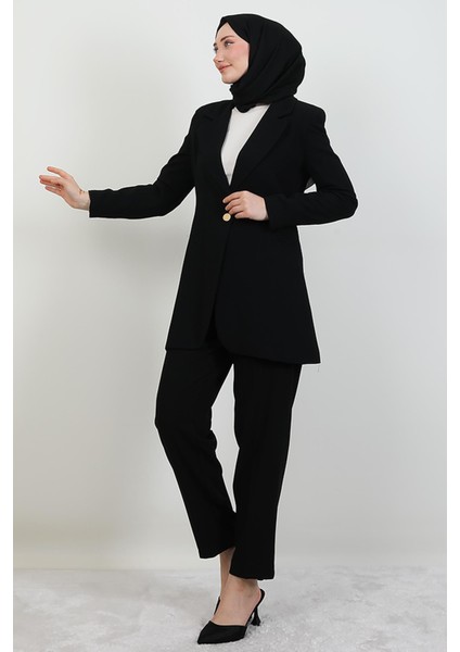 Tek Düğmeli Takım Siyah modelleri