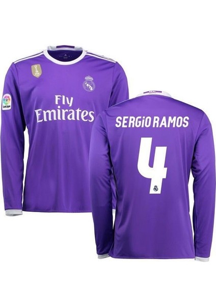 2017 Cardiff Şampiyonlar Ligi S,e,r,g,i,o, R,a,m,o,s, Uzun Kollu Forması