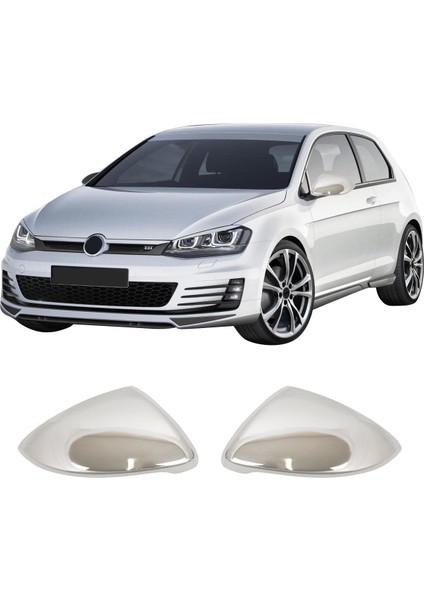 Volkswagen Golf 7 Uyumlu 2013-2020 Krom Ayna Kapağı 2 Parça Paslanmaz Çelik fiyatları