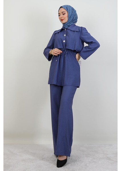 Pervin Pantolonlu Ikili Takım Koyu Lila fiyatları