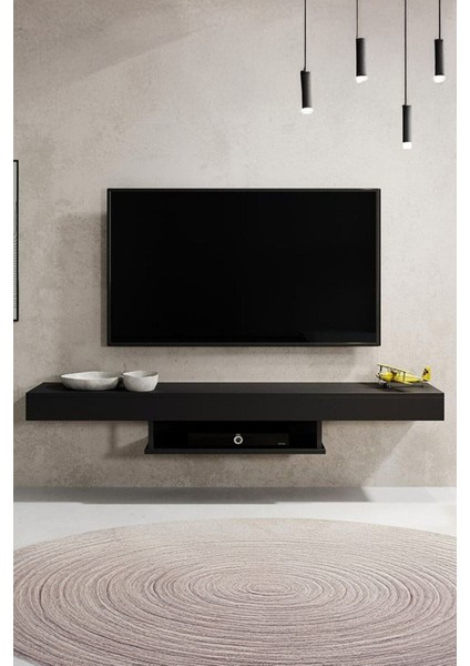 Tv Ünitesi Tv Sehpası Lüks Modern Şık Duvara Askılı Geniş Ünite