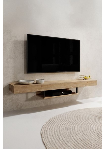 Tv Ünitesi Tv Sehpası Lüks Modern Şık Duvara Askılı Geniş Ünite