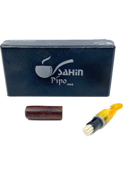 9mm Filtreli 8mm Uçlu Akrilik Saplı Sigara Ağızlığı - Kahverengi - 2583 fırsatları