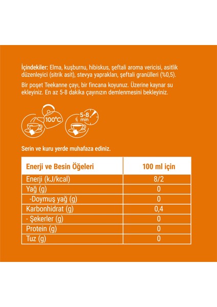 Teekanne Şeftali Karışık Meyve Çayı fırsatları