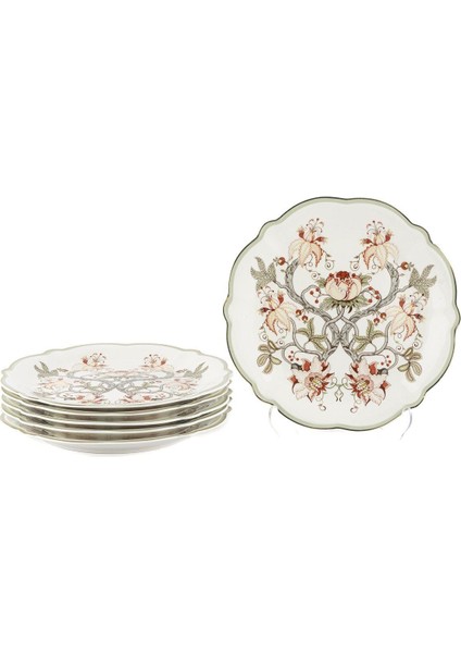 Mystic Floral 6lı Pasta Tabağı 20CM