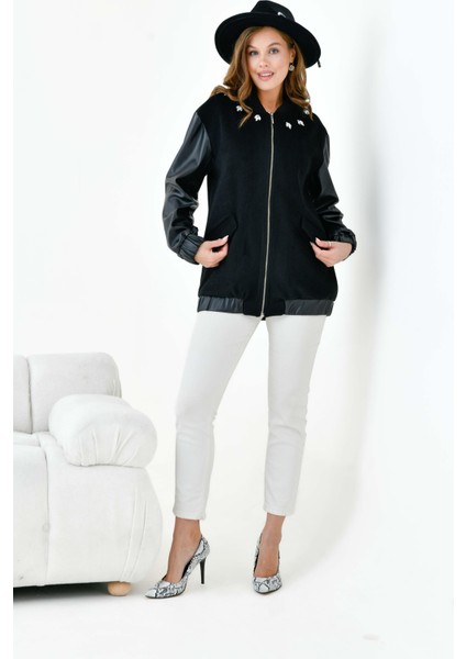 Kadın Kaşe Kaban Siyah fiyatları