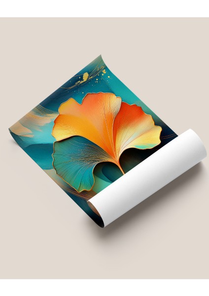 Çerçevesiz Poster Ginkgo Biloba Tek Yapraklı fiyatları
