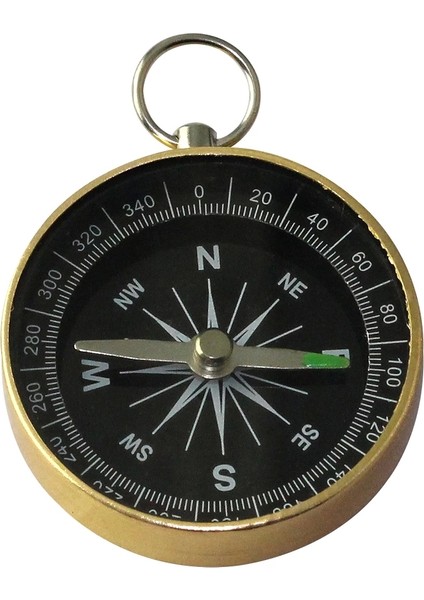 Mini Paslanmaz Alüminyum Pusula G44-2B Gold