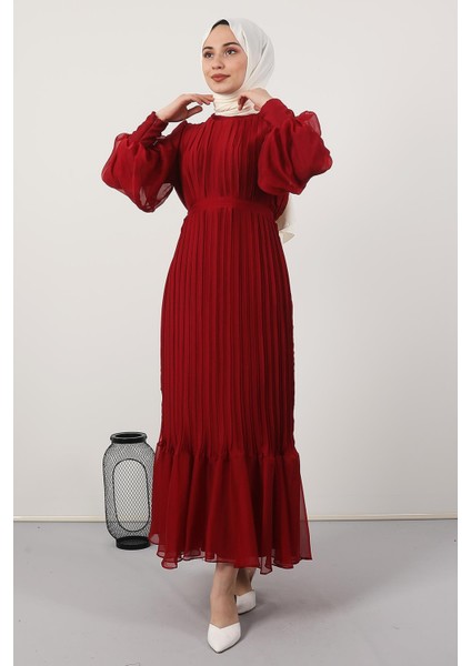 Piliseli Janjan Abiye Kırmızı modelleri