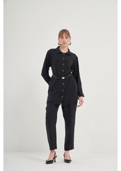Kadın Pantolonlu Takım Siyah
