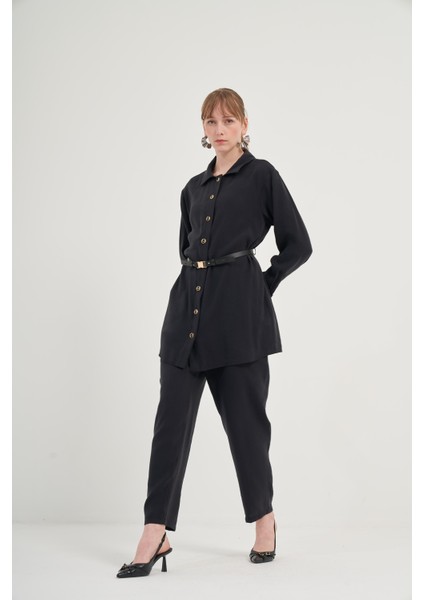 Kadın Pantolonlu Takım Siyah fiyatları
