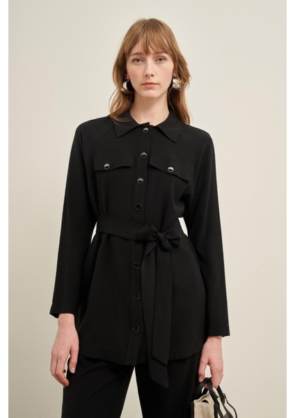 Kadın Pantolonlu Takım Siyah