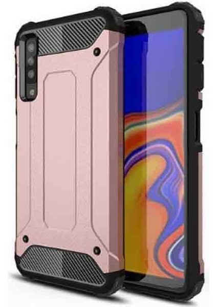 Galaxy A7 2018 Kılıf Zırh Tank Sert Korumalı Silikon Crash Silikon Kapak