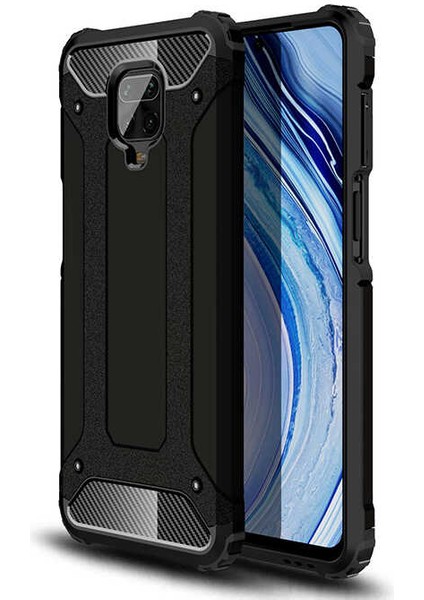 Xiaomi Redmi Note 9s Kılıf Zırh Tank Sert Korumalı Silikon Crash Silikon Kapak