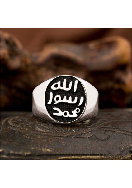 Gümüş Mührü Şerif Erkek Yüzük - 18 modelleri