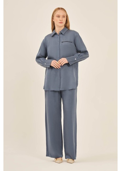 Kadın Cupra Pantolonlu Takım Indigo fiyatları